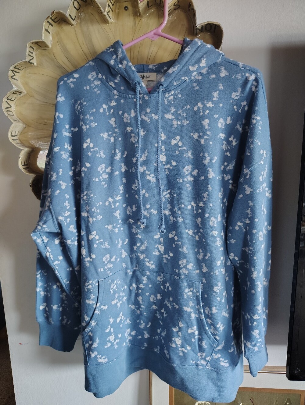 Style & Co Pullover Hoodie Sweatshirt Women's Oversized Sz M